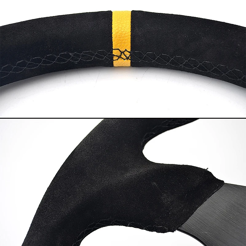 

Universal 13 Inch PVC Auto Racing Steering Wheels Deep Corn Drifting Sport Steering Wheel