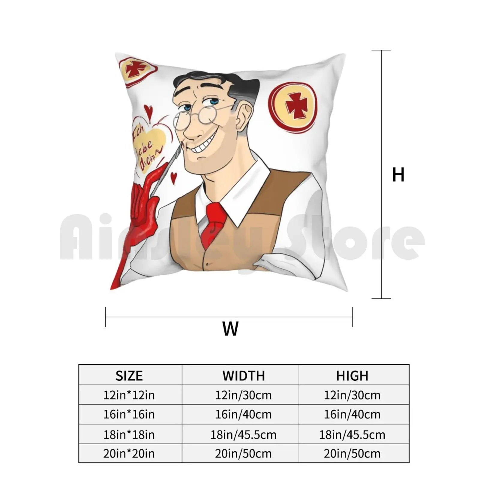 Наволочка для подушки Medic Tf мягкая домашняя наволочка Подушка DIY Tf2 Team Fortress 2