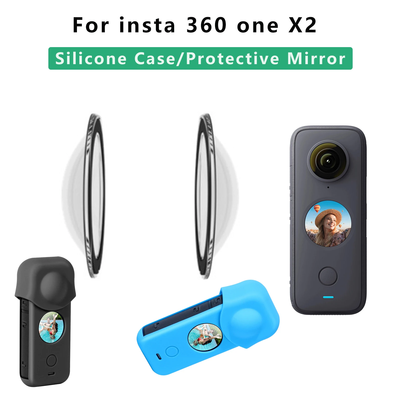 

New For Insta360 ONE X2 Lens Guard Camera Body Silicone Case Protective Lens Cover Accessories