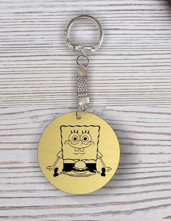Брелок Губка Боб Квадратные Штаны № 4|Держатель для ключей и органайзер ключей| |