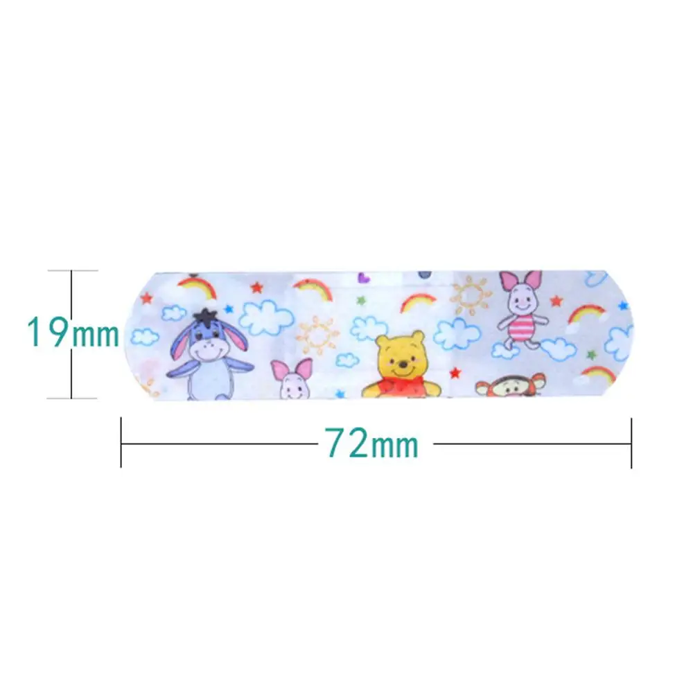 

100PCS Waterproof Breathable Cute Cartoon Band Aid Hemostasis Adhesive Bandages First Aid Emergency Kit For Kids Children