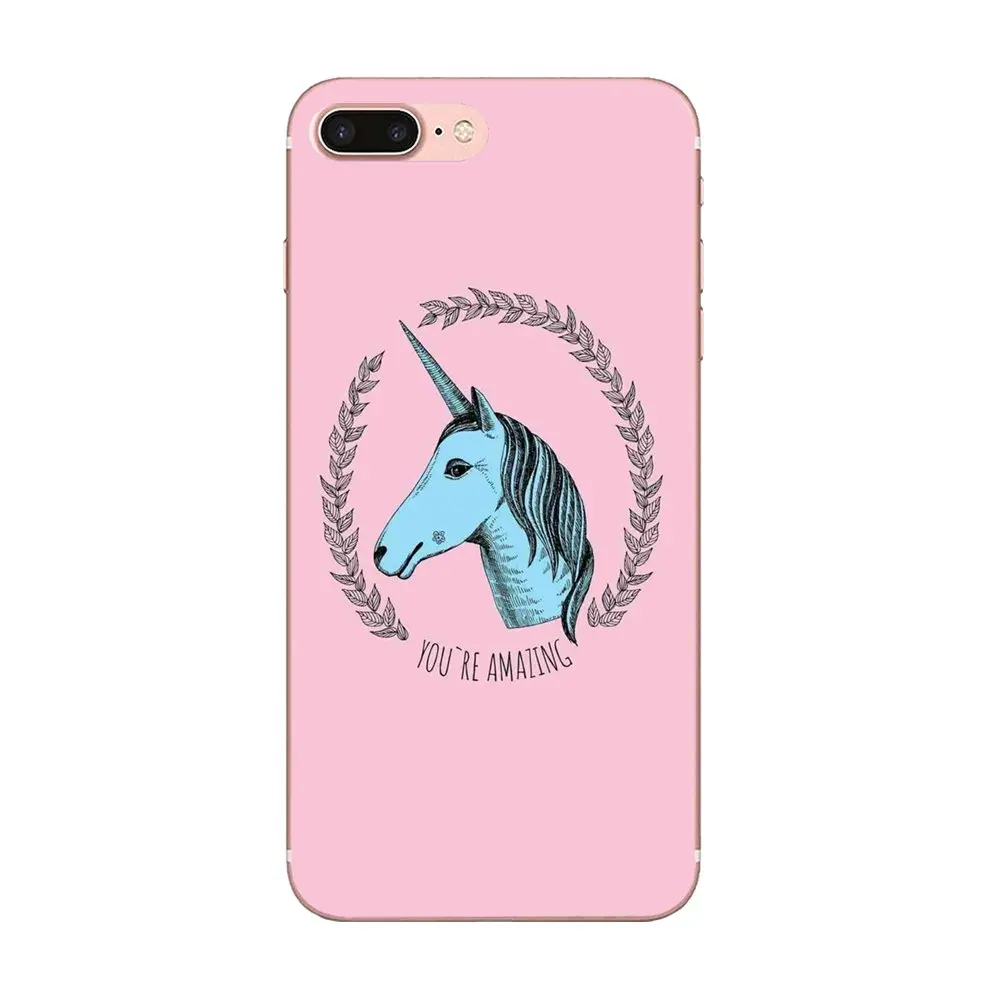 Первоклассное розовое мультяшный Единорог для Galaxy Alpha Note 10 Pro A10 A20 A20E A30 A40 A50 A60 A70 A80