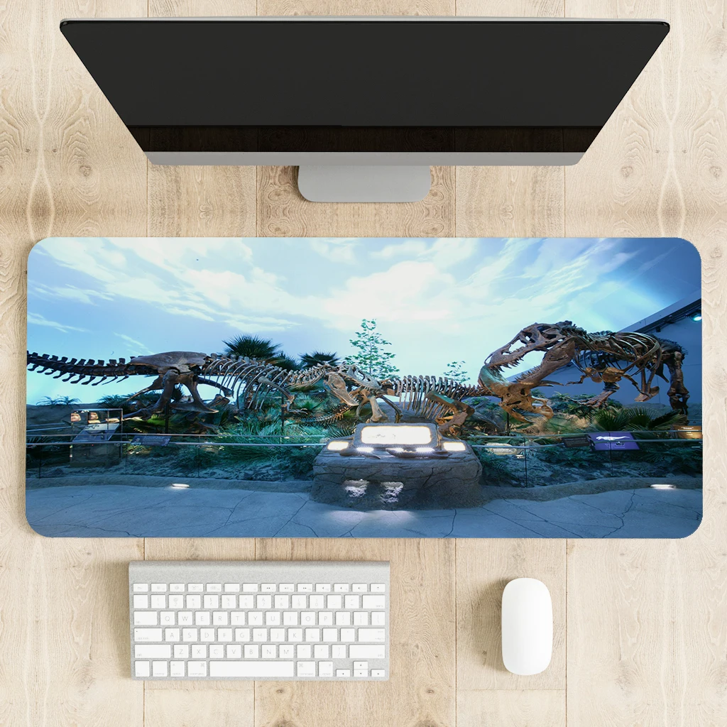 

Dinosaur Rubber Mouse Pad Cute Cool Mousepad Gaming Gamer Desk Mat Large Anime For CSGO LOL Computer Accessories 90x40cm