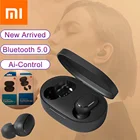 Xiaomi Redmi наушники базовыенаушники Basic2 глобальная Версия 5,0 TWS беспроводные Bluetooth наушники Mi Ture наушники гарнитура управление ии