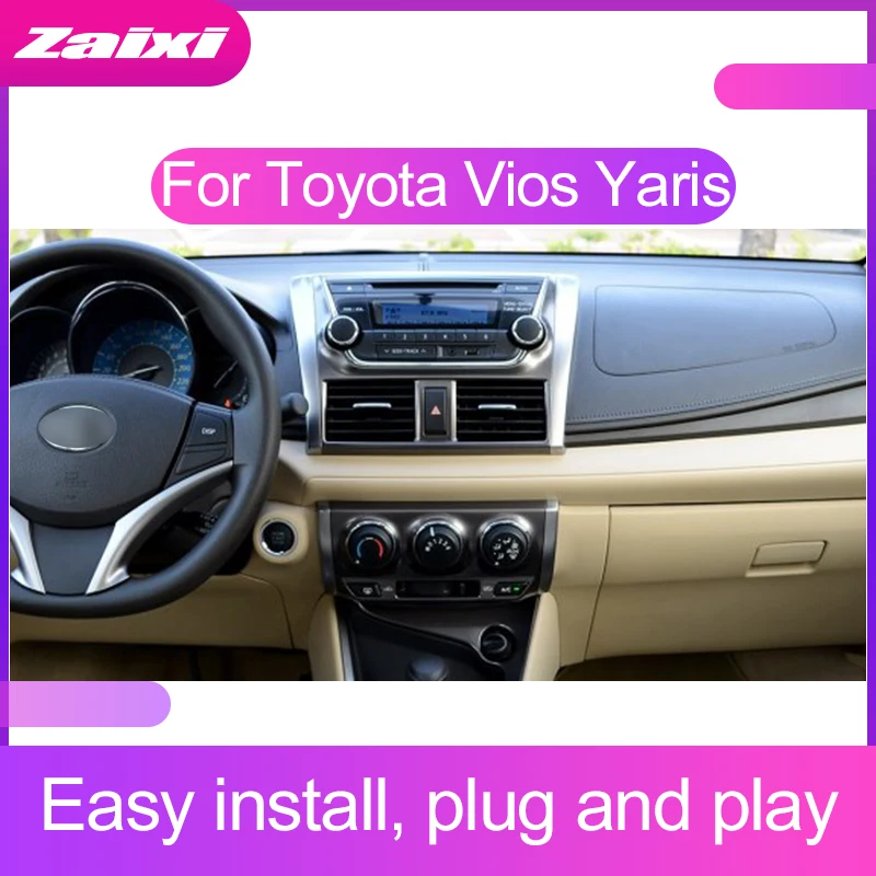 

ZaiXi Touch screen Android car Audio for Toyota Vios Yaris 2014~2016 support GPS navi Ipod BT radio mic Media Navigation system