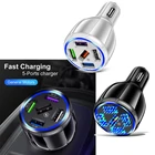 Несколько автомобильных зарядных адаптеров C63D, тонкая работа, зарядная станция USB, подходит для бытовой электроники