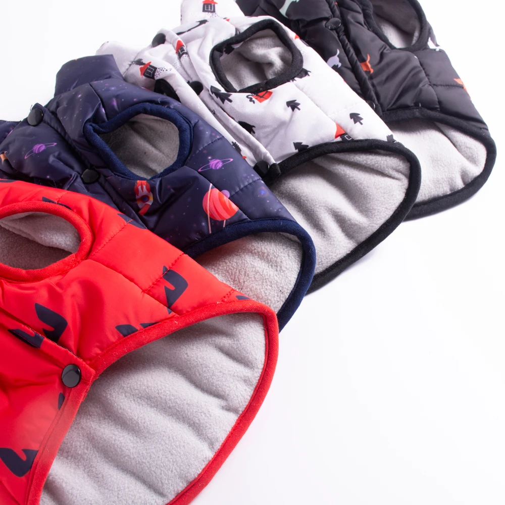 Зимние куртки для собак Одежда маленьких жилет кошек теплый наряд одежда