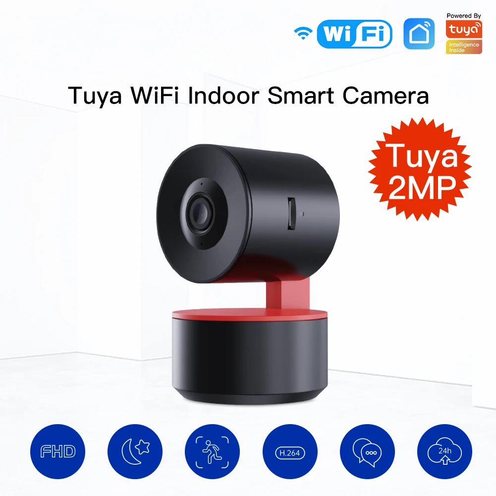 

Tuya 1080P Smart Mini Wifi IP Camera Indoor Wireless Security Home CCTV Surveillance Camera Auto Tracking Night Vision Monitor