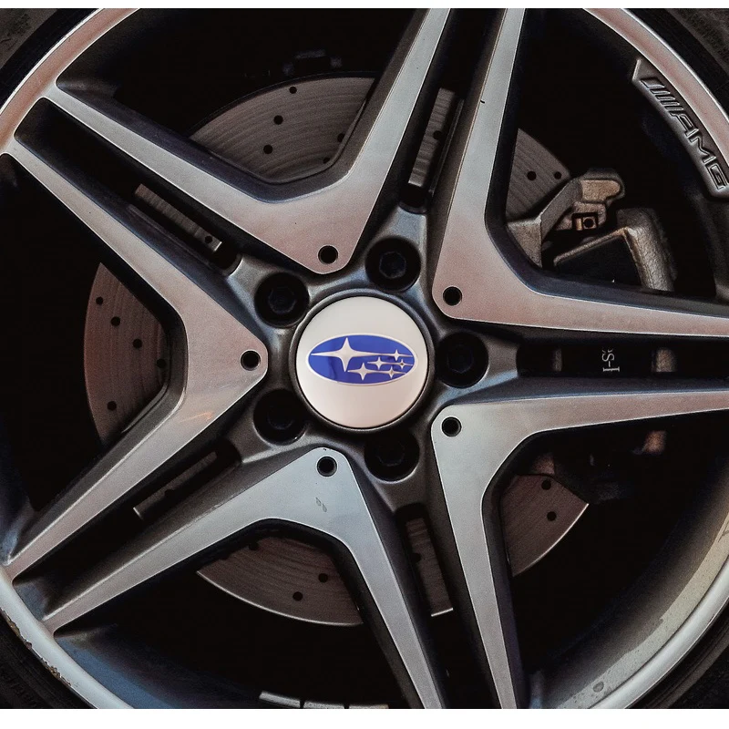 4Pcs 56mm Car Wheel Center Cover Emblem Stickers For Subaru Crosstrek Legacy Impreza Forester Mpreza Tribeca XV BRZ WRX Ascent | Автомобили