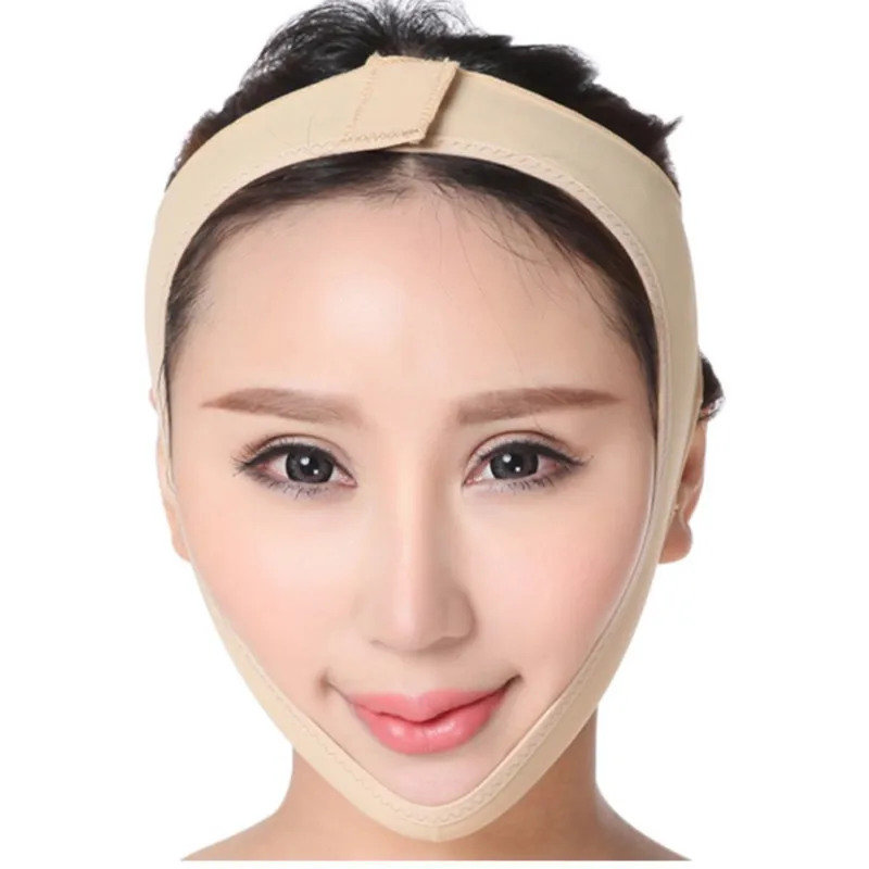 Маска-бандаж для подтяжки кожи лица против двойного подбородка |