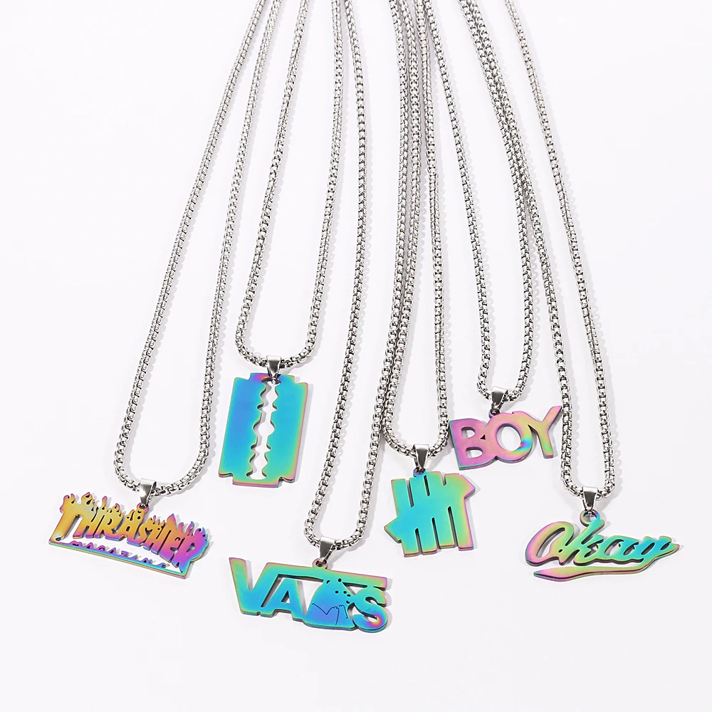 Подвеска в стиле хип-хоп для мужчин ювелирное изделие Джей-рэпера из нержавеющей