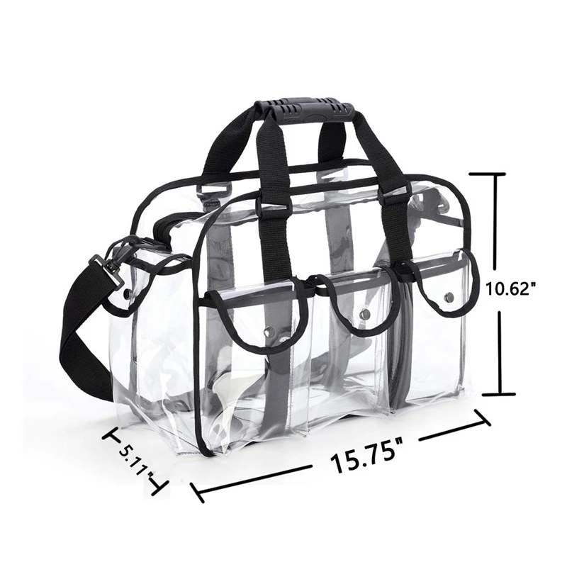 

New Clear Travel Makeup Bag Shoulder Strap Adjustable for Women Men, Travel, Beach