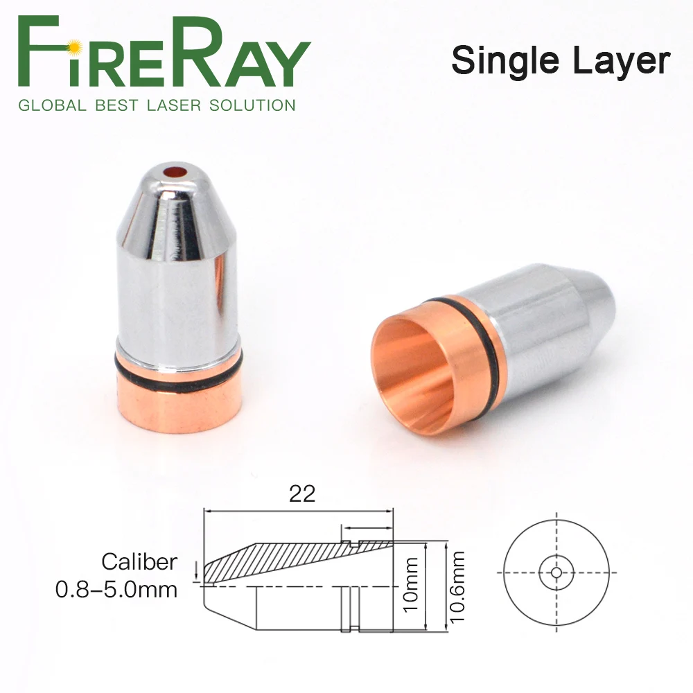 Однослойная Лазерная насадка FireRay Bullet Калибр 0 8-4 для волоконно-лазерной резки |