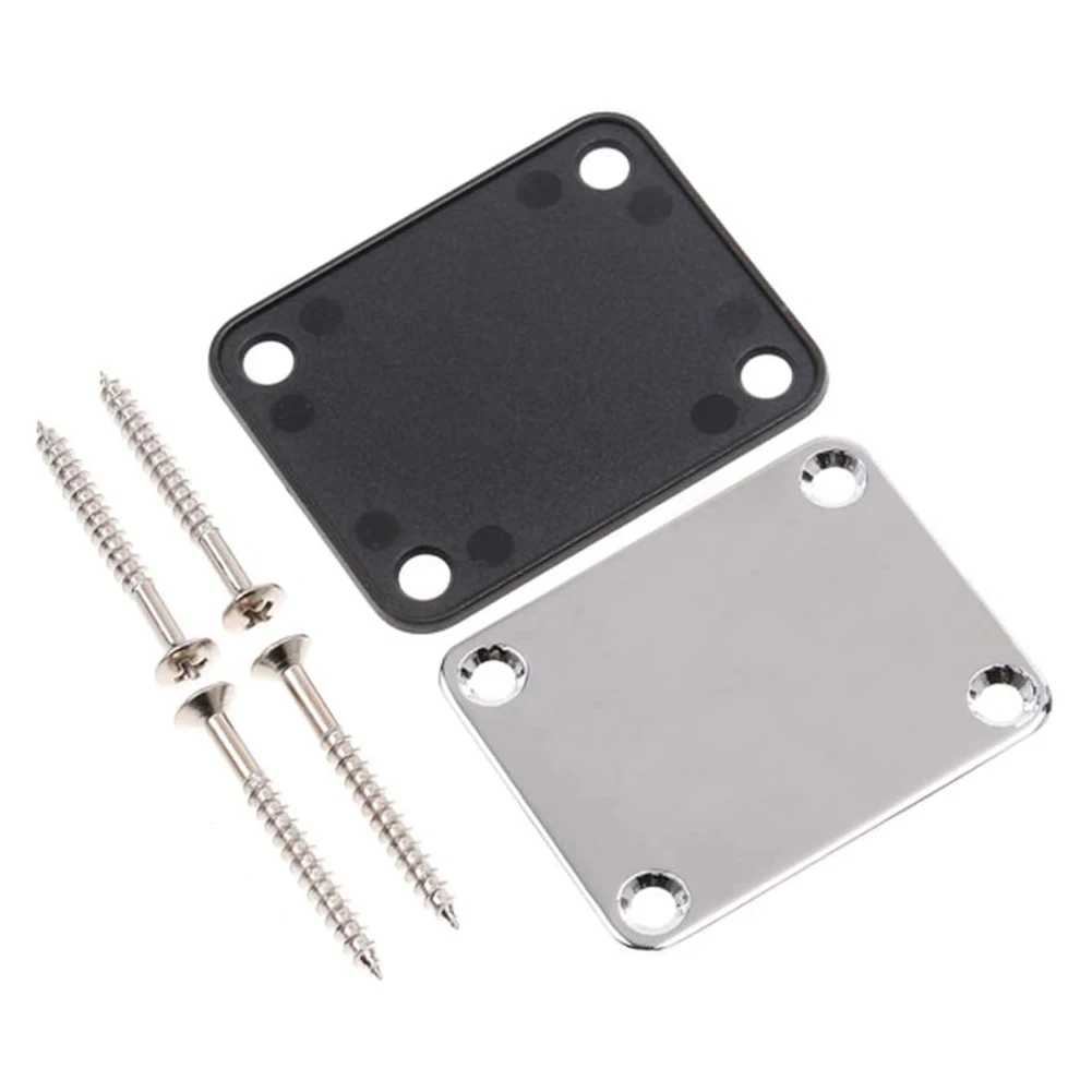 gitarre neck platte st e gitarre hals platte joint zurück montage platte mit schrauben teile für gitarre bass 3 farbe hals platte free globa