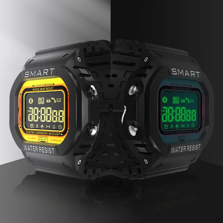 

Lokmat Mk22 Sport Smartwatch Fitness Pedometer Water Resistance Call Reminder Clock Digital Smart Bracelet For Ios Android Phone