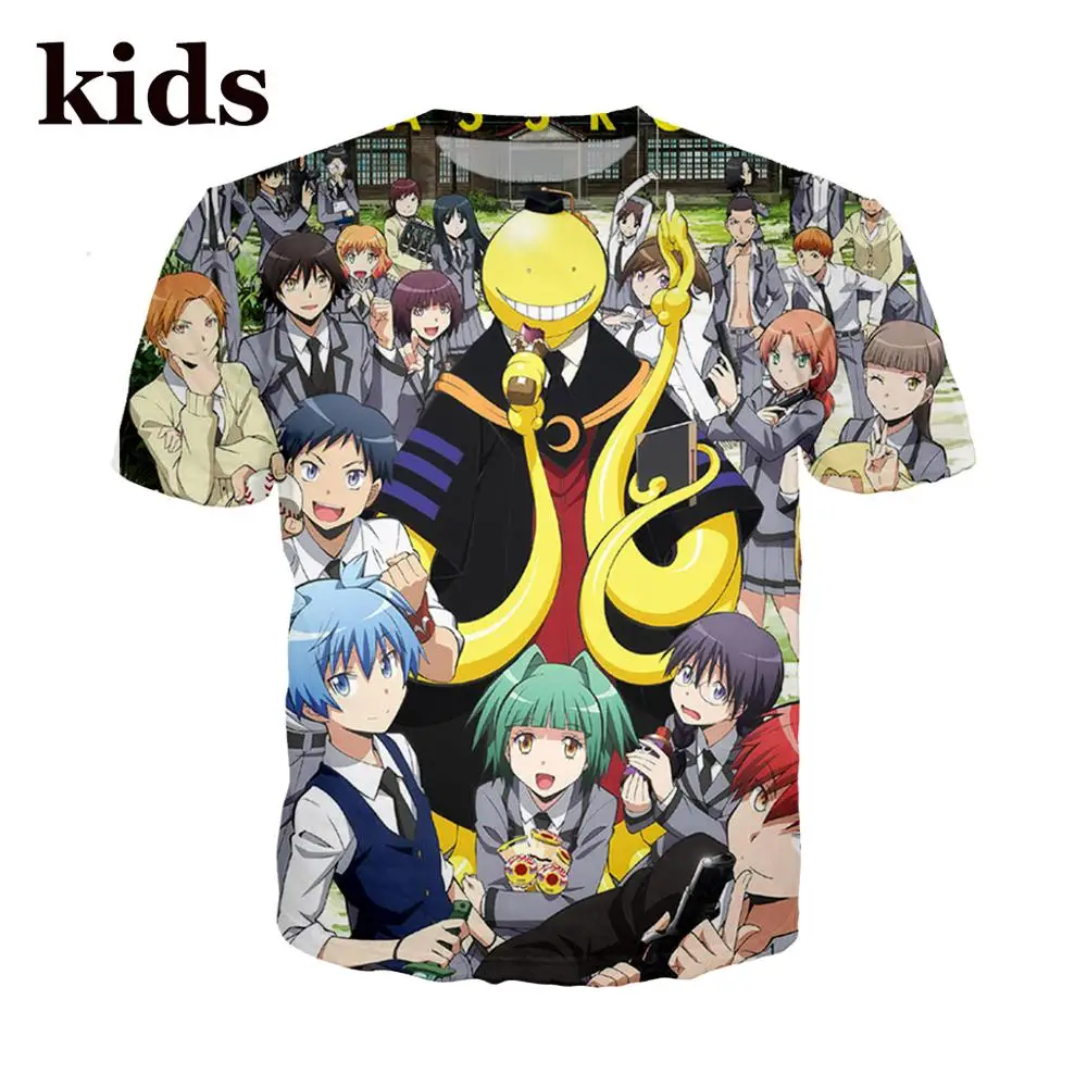 Футболка мужская с 3D принтом wo Детская уличная одежда в стиле аниме классом убийц