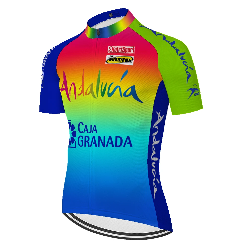 2020 профессиональная команда Андалусии maillot ciclismo hombre verano летняя быстросохнущая