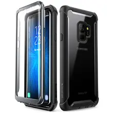 I-BLASON For Samsung Galaxy S9 Case (2018 Release) Ares Series Full-Body Rugged Clear Bumper Case with Built-in Screen Protector