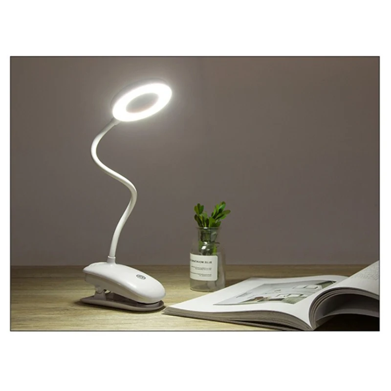 

Touch Desk Lamp Flexible LED USB Nightlight Clip On Lamp Bed Table Computer Lamp Dimmable Memory Light Home 3 Brightness Levels