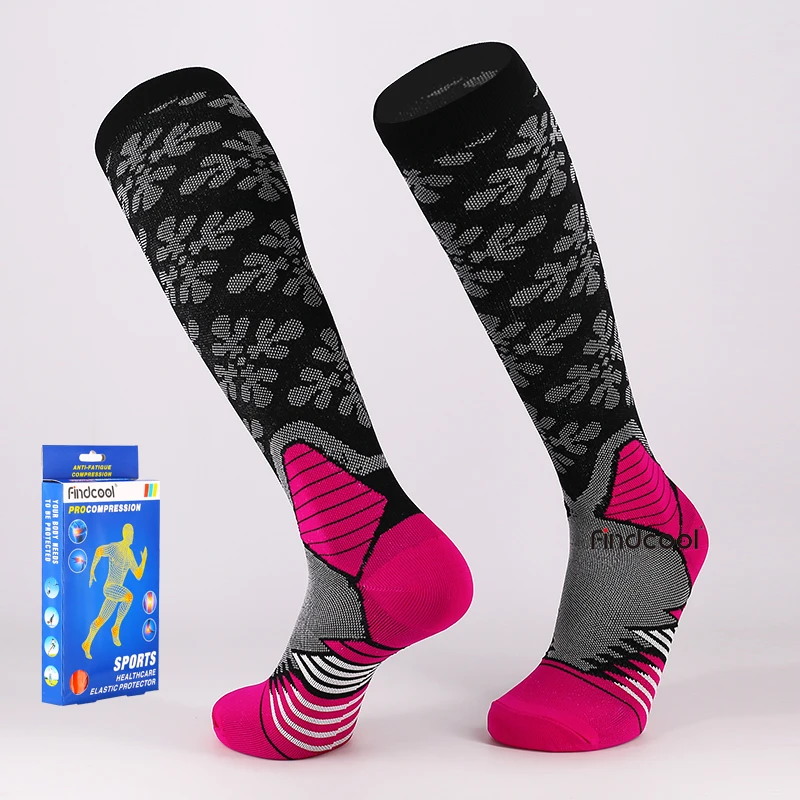 Носки до колена Findcool компрессионные для женщин и мужчин|Чулки| |