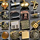 _ Запонки, имитация кристаллов, запонки, французские запонки, запонки, рукав для ногтей, пуговица для свадьбы