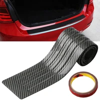 car protection strip bumper anti collision rubber strip for car carbon fiber trunk mat tail door trim strip rear guard