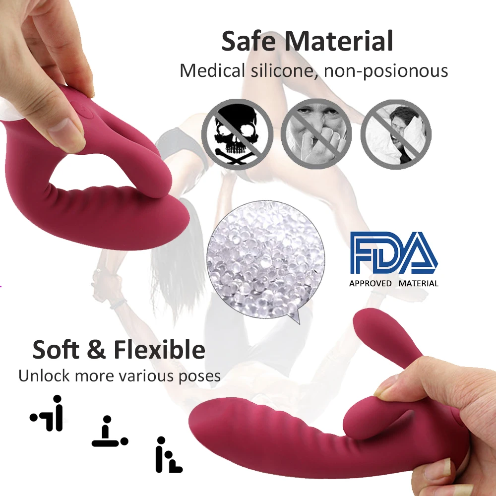 Водонепроницаемый фаллоимитатор Стимулятор клитора влагалища пениса с