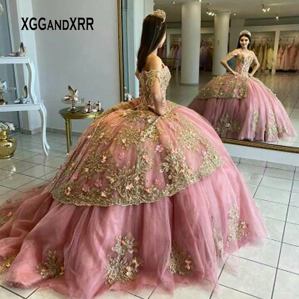 

Luxury Sweet 16 Quinceanera Dresses 2022 For Girls Two Layers Ball Gown Vestidos De 15 Aos 2021 Birthday Party Gown Custom Made