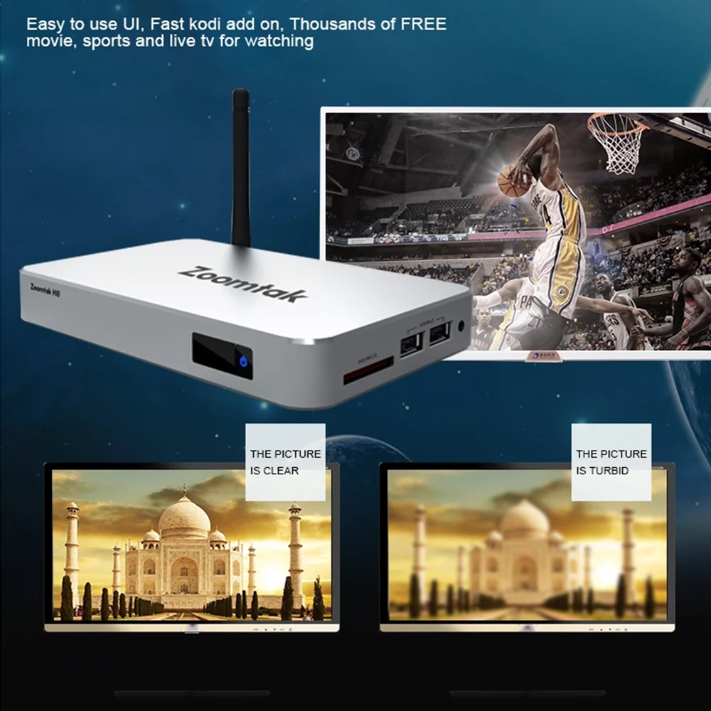 Zoomtak H8 4K 2021 Приставка Smart TV Android Amlogic S905x DDR3 2 Гб ОЗУ 16 ПЗУ металлический корпус