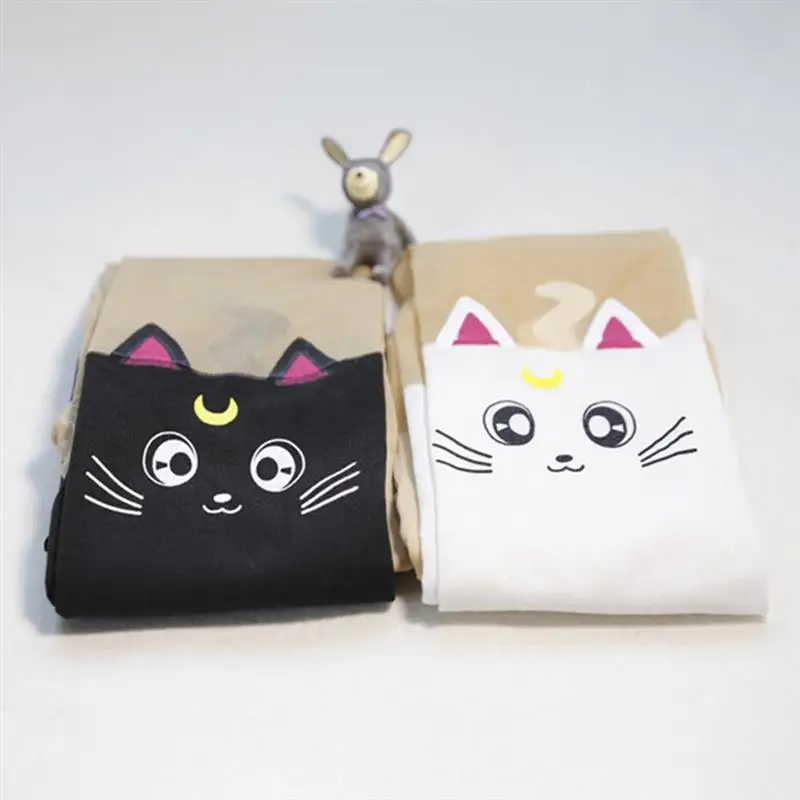 

Summer Women Over Knee Stockings Cartoon Cat Thigh High Stockings Girls Sailor Moon Over-Knee Socks Long Pantyhose