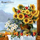 EverShine Diamond Embroidery Full Display Flowers Diamond Painting Sunflowers Picture Of Rhinestones Diamond Mosaic Wall Decor