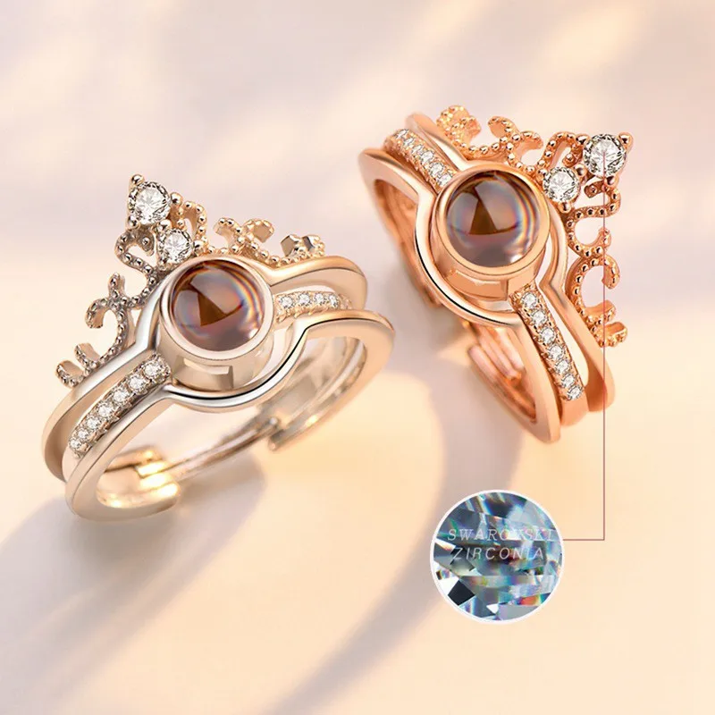 Женское кольцо с кристаллами регулируемое кристаллами|Сувениры для вечеринок| |