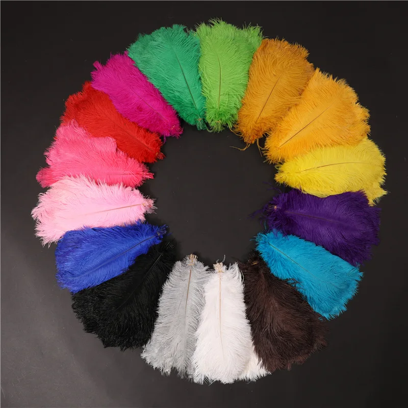 

5Pcs Colorful Ostrich Feathers 30-35cm Fluffy Feather for Crafts Wedding Party Home Room Table Flowers DIY Jewelry Decorations