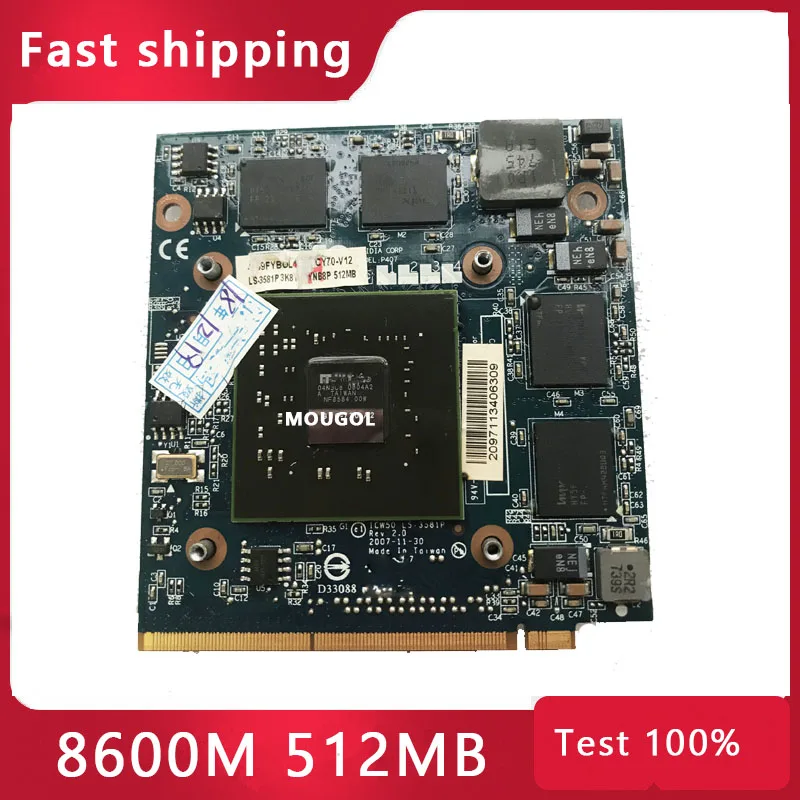 

VG.8PS06.001 8600 8600M GS G86-770-A2 MXM II DDR2 512MB Graphics VGA Video Card FOR Acer Aspire 5920 5520 5920g Test 100%