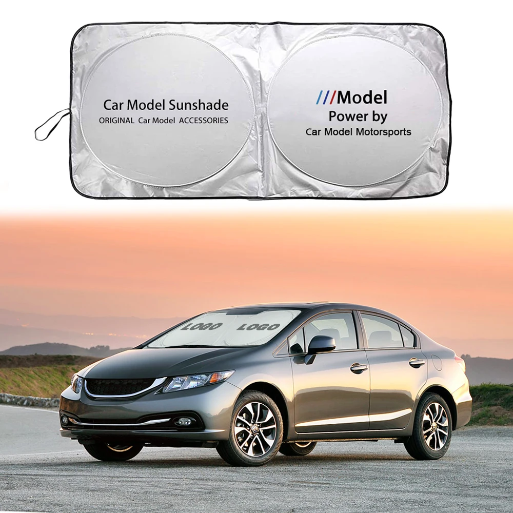 Автомобильный солнцезащитный козырек на лобовое стекло для BMW M логотип