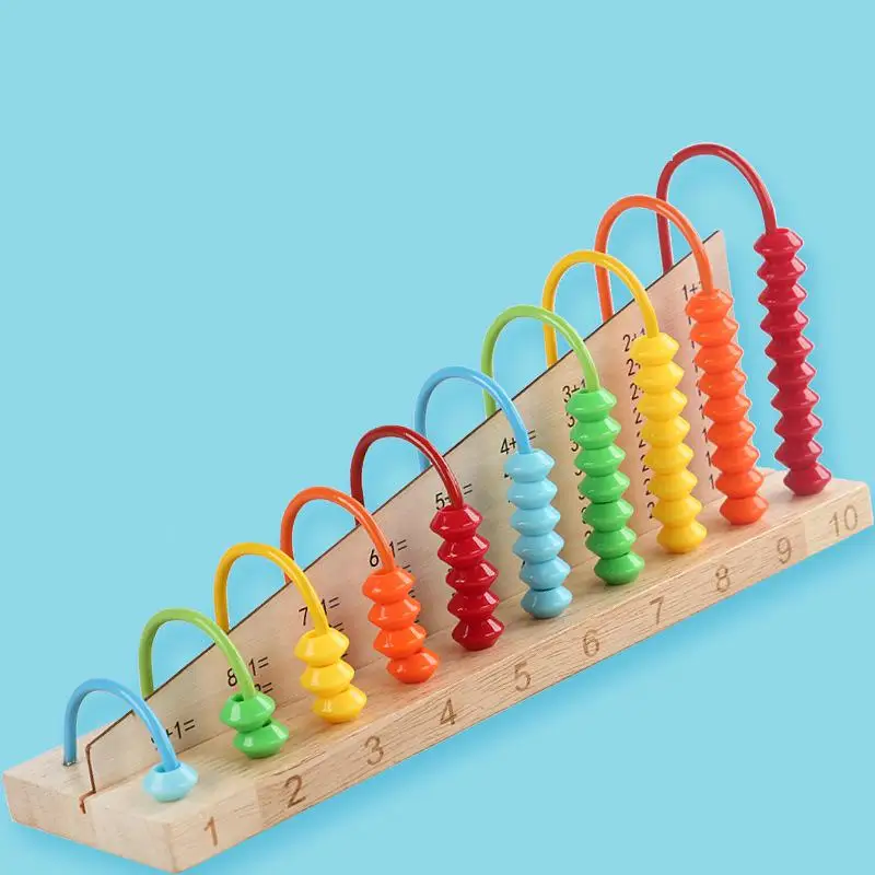 

Child Wooden Abacus Toys Early Math Educational Learning Toy Calculat Bead Counting Intelligence Development Kid Montessori Toys