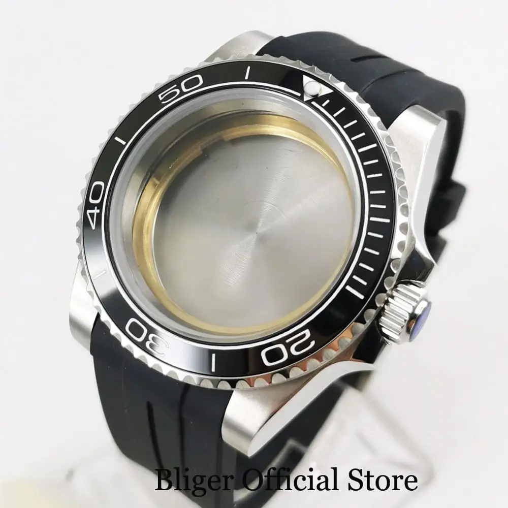 Чехол для часов MIYOTA из нержавеющей стали 316L 40 мм с сапфировым стеклом и