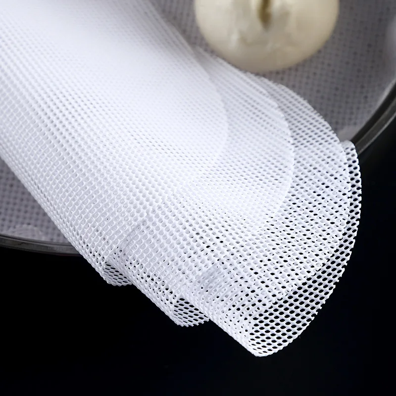 

Dim Sum Mesh Household Non-stick Steamer Cloth Circle Steamed Bun Pad Thick High-temperature Resistant Steamed Buns Tray Silica