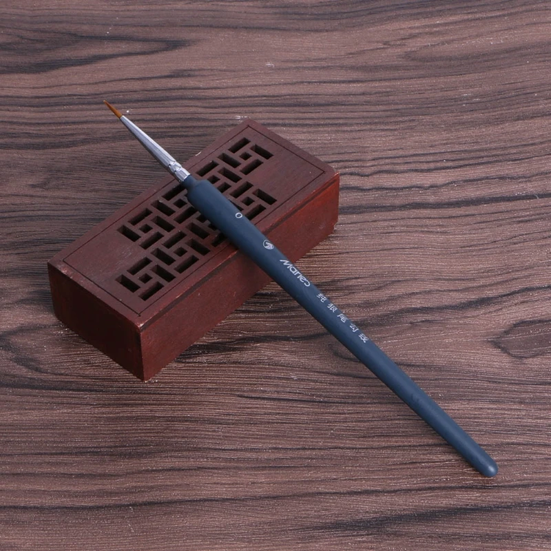 

Professional Wolf Hair Detail Paint Brush Set 3 Sizes Miniatures Fine Detailing