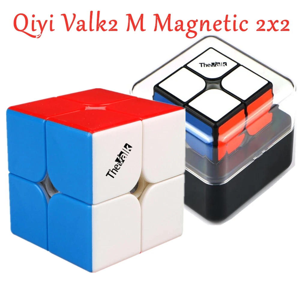Qiyi Valk2 M/LM магнитный 2x2x2 магический куб valk2M 2x2 скоростной головоломка valk 2 cubo