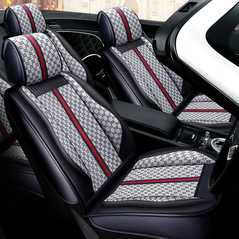 

Full Coverage PU Leather car seat cover flax fiber auto seats covers for Chevrolet spark a aveo b chevrolet cruze cobalt camaro