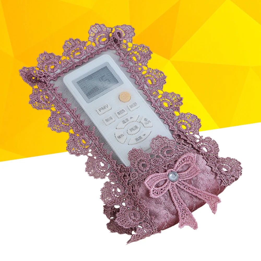 

1PC European Style Creative Beautiful Fabric Lace Cover for Set Small Size(Deep Purple)