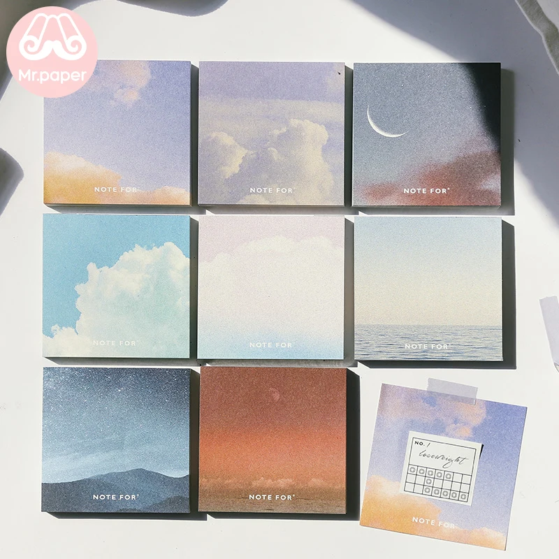 Mr.paper 8 видов конструкций 100 шт. блокнот для заметок с изображением сказочного