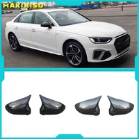 for audi a4 a5 b9 side mirror caps carbon look 2017 2018 2019 s4 s5 rs5 allroad quattro replace covers
