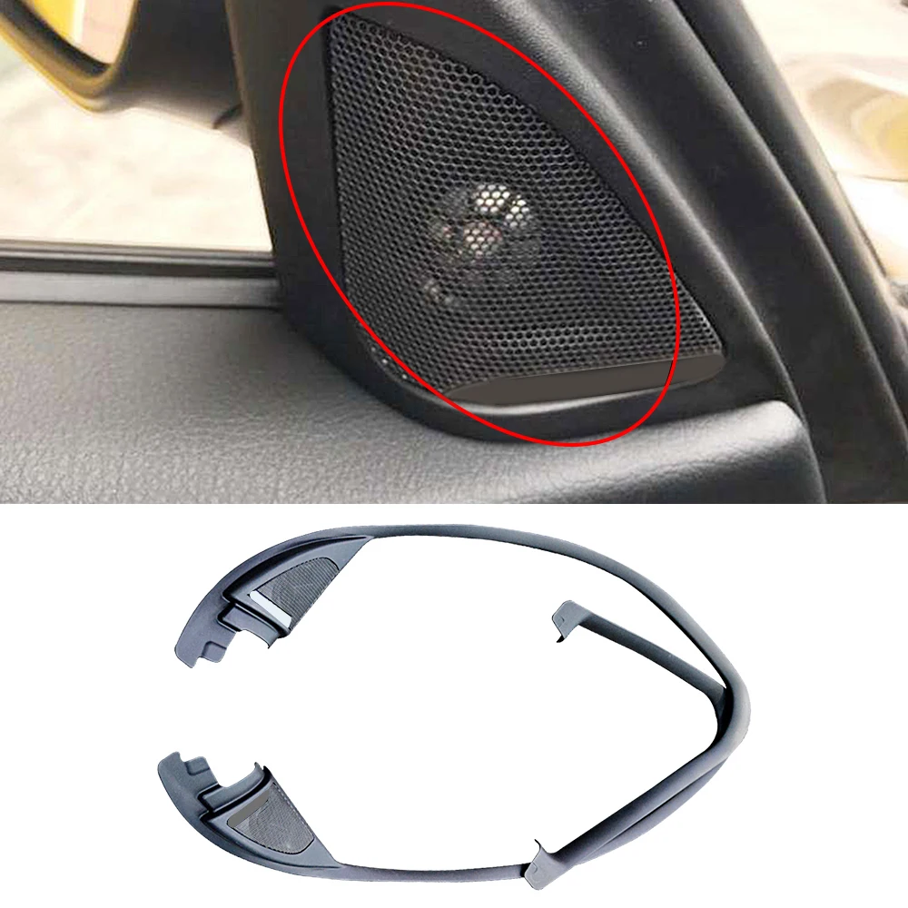 car tweeter cover trim for bmw f48 x1 auto front door speaker audio decor cover horn loudspeaker trumpet protection case shell free global shipping