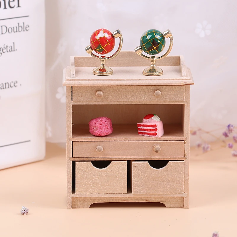 

Children's Toys 1:12 Mini Dollhouse Furniture Cabinet Set Miniature Living Room Doll Kids Pretend Play Toy Kids Home Accessories