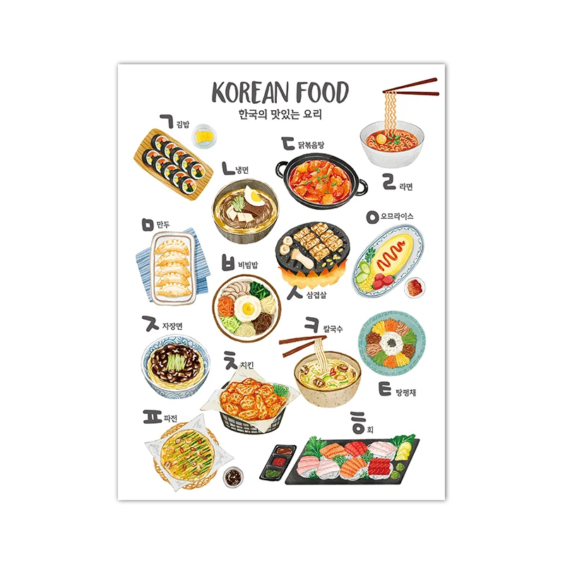 

Художественный принт "Корейская еда" Ilan grace