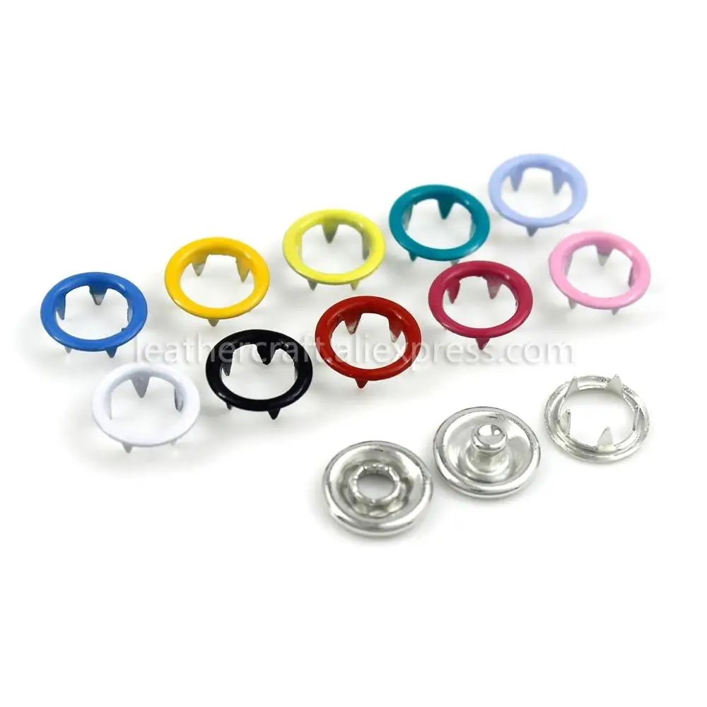 Металлический штырь зажимы для колец нажимные шпильки плоскогубцы 100 шт. 10 цветов