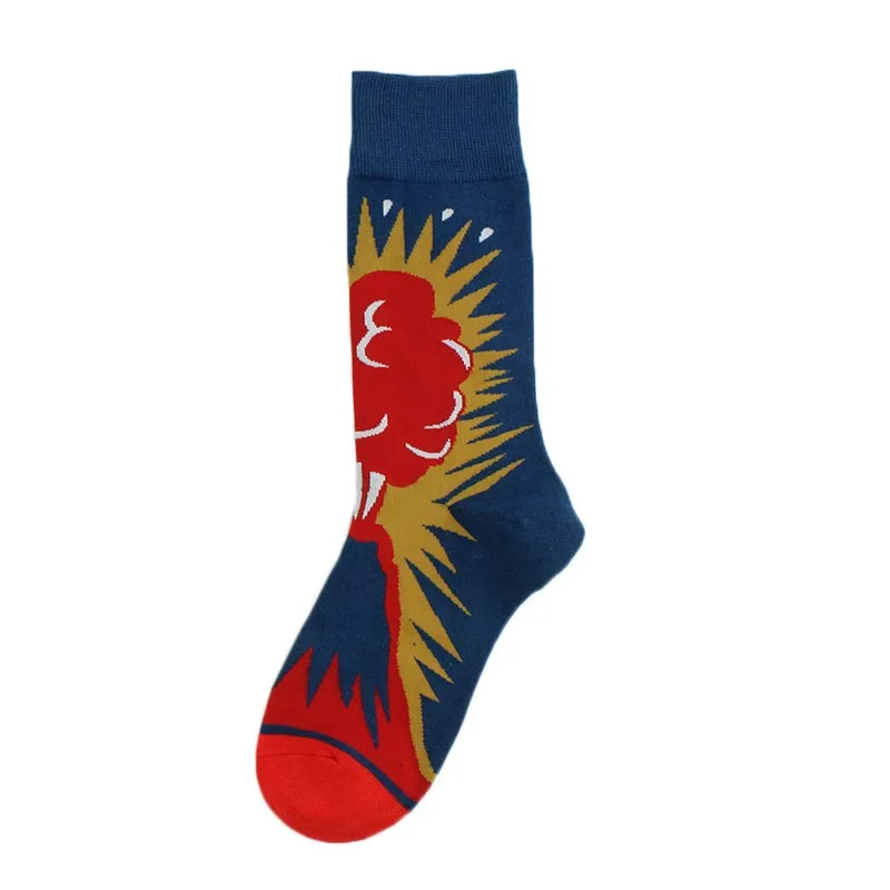 women fashion casual cotton socks happy funny japanese art socks character knit pattern novelty sock men trump socks lady teen