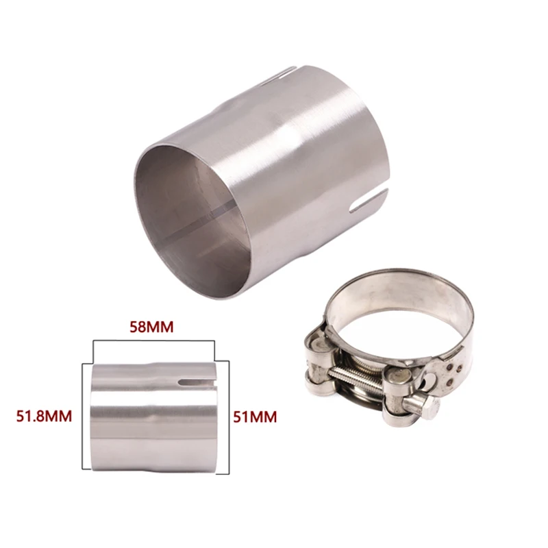 Универсальный выхлопной адаптер для мотоцикла 52 мм 54 56 58 62 64 к 51 соединительный